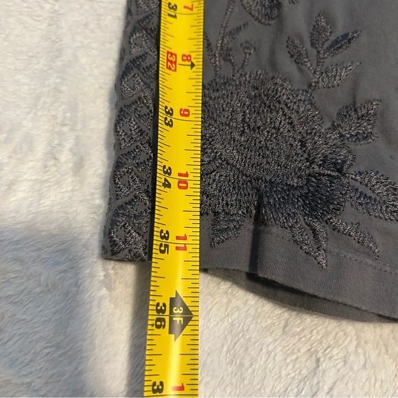 Women’s Johnny Was Gray Floral Embroidered Pants XL Boho Western Hippie - Picture 13 of 16
